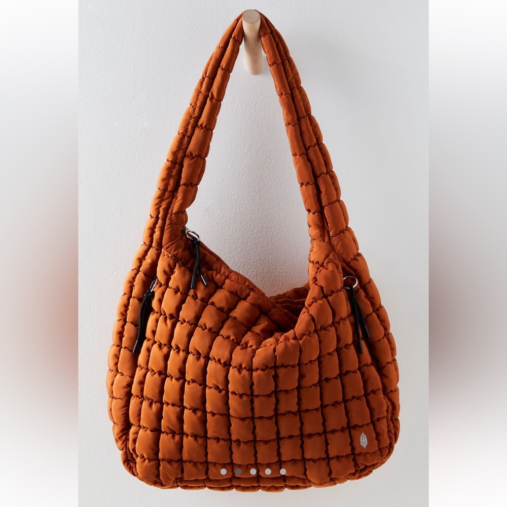 fp quilted carryall: roasted chestnut